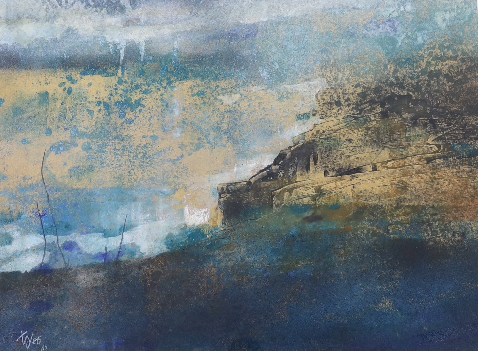 Thomas Yeo (Singaporean, b.1936), mixed media, landscape, signed, 41 x 52cm